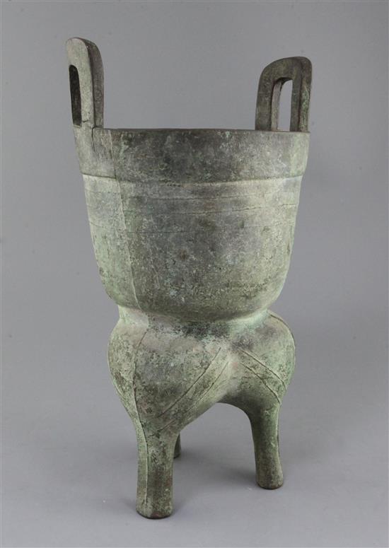 A large Chinese archaic bronze tripod steamer vessel, Yan, Western Zhou dynasty, 10th-9th century B.C., 44cm